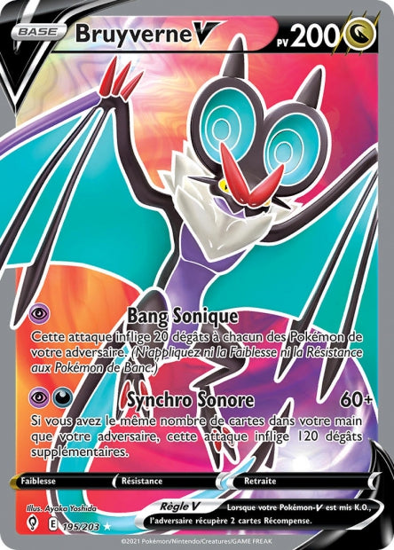 Carte Pokémon Bruyverne V 195/203 EVS EB07 LorenZone