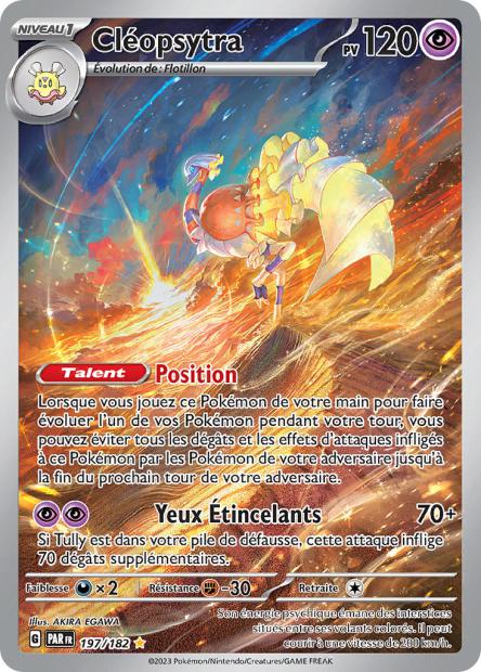 Carte Pokémon Cléopsytra 197/182 PAR Faille Paradoxe EV04 Neuf FR LorenZone