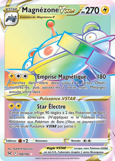 Carte Pokémon Magnézone VSTAR 198/196 LOR Origine Perdue EB11 Neuf FR LorenZone