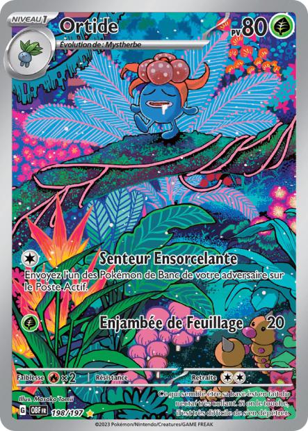 Carte Pokémon Ortide 198/197 Flammes Obsidiennes EV03 LorenZone