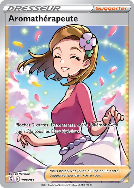 Carte Pokémon Aromathérapeute 199/203 EVS EB07 LorenZone