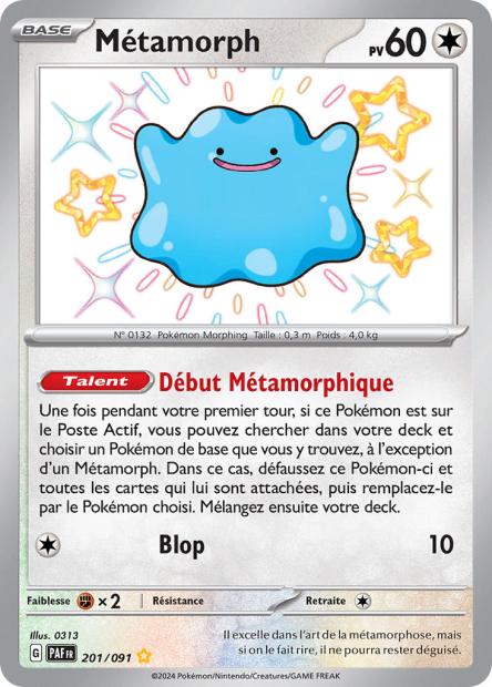 Carte Pokémon Métamorph 201/091 Destinees de Palea EV4_5 LorenZone