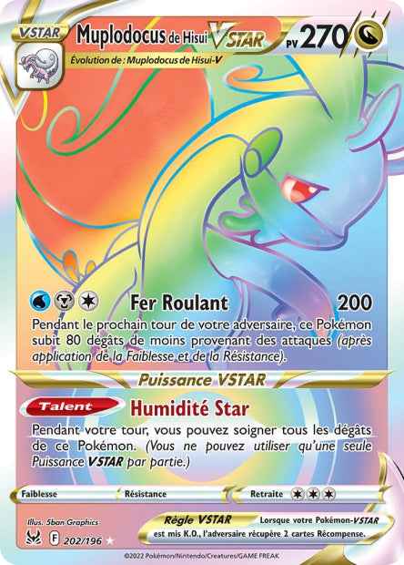 Carte Pokémon Muplodocus de Hisui VSTAR 202/196 LOR Origine Perdue EB11 Neuf FR LorenZone