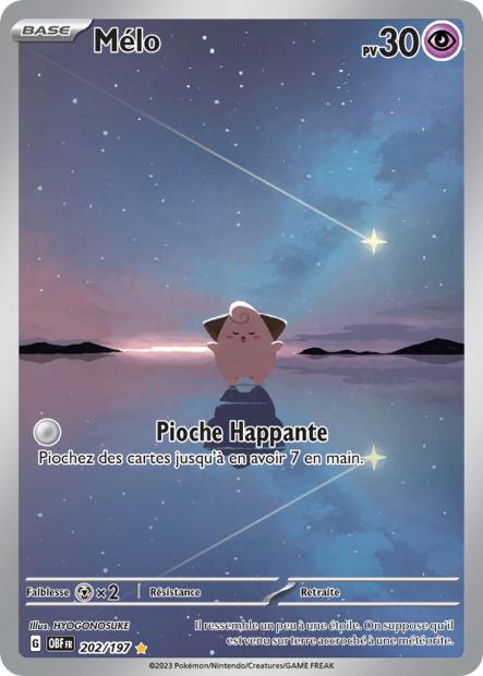 Carte Pokémon Mélo 202/197 Flammes Obsidiennes EV03 LorenZone