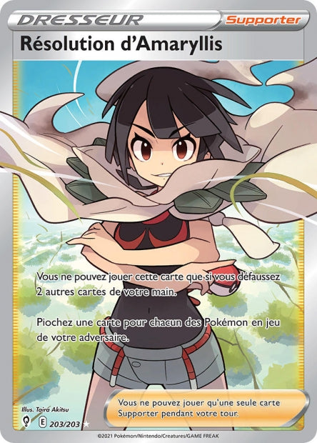 Carte Pokémon Résolutiond’Amaryllis 203/203 EVS EB07 LorenZone