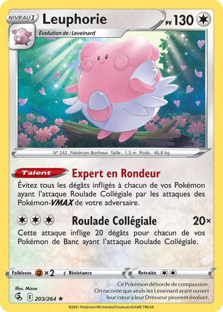 Carte Pokémon Leuphorie 203/264 FST EB08 LorenZone
