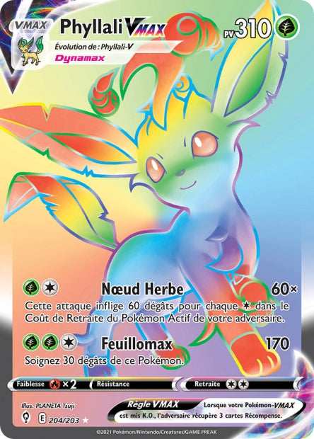 Carte Pokémon Phyllali V 204/203 EVS EB07 LorenZone