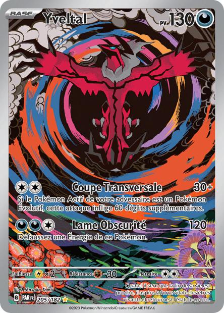 Carte Pokémon Yveltal 205/182 PAR Faille Paradoxe EV04 Neuf FR LorenZone