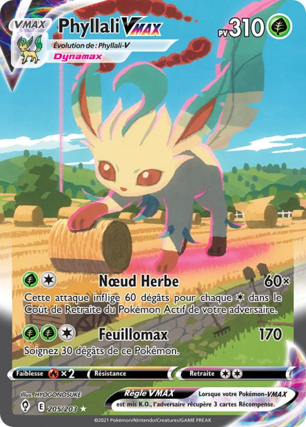 Carte Pokémon Phyllali V 205/203 EVS EB07 LorenZone