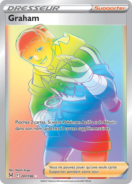 Carte Pokémon Graham 207/196 LOR Origine Perdue EB11 Neuf FR LorenZone