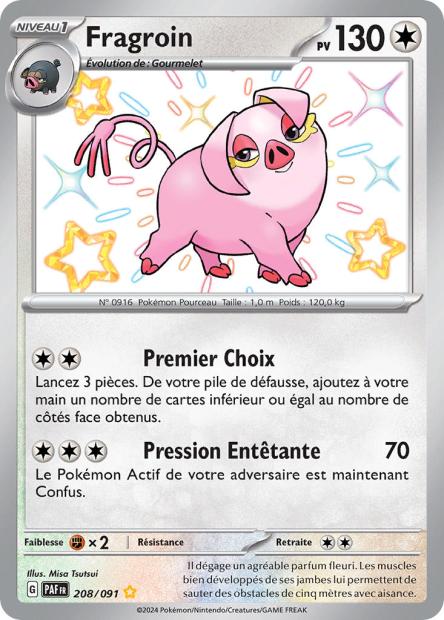 Carte Pokémon Fragroin 208/091 Destinees de Palea EV4_5 LorenZone