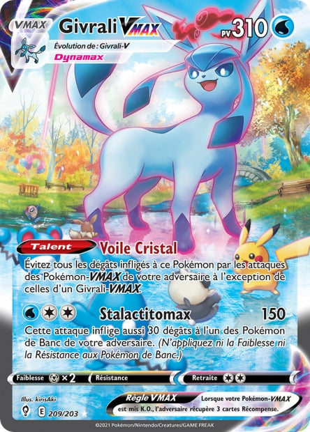 Carte Pokémon Givrali VMAX 209/203 EVS EB07 LorenZone