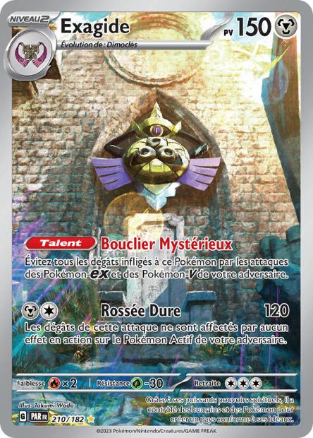 Carte Pokémon Exagide 210/182 PAR Faille Paradoxe EV04 Neuf FR LorenZone