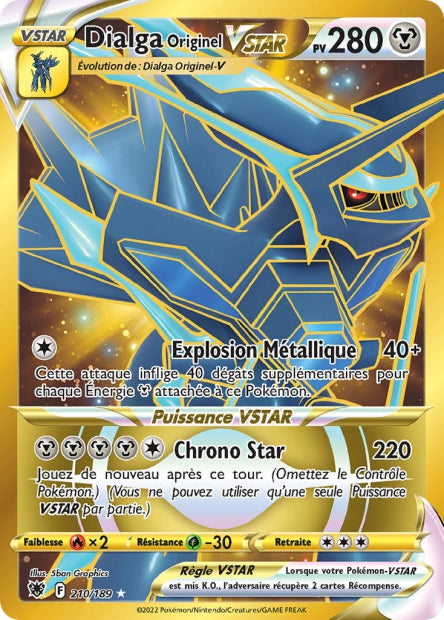 Carte Pokémon Dialga Originel VSTAR 210/189 ASR EB10 LorenZone