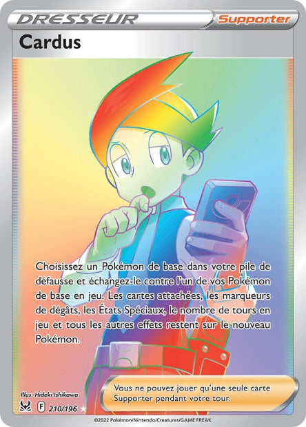 Carte Pokémon Cardus 210/196 LOR Origine Perdue EB11 Neuf FR LorenZone