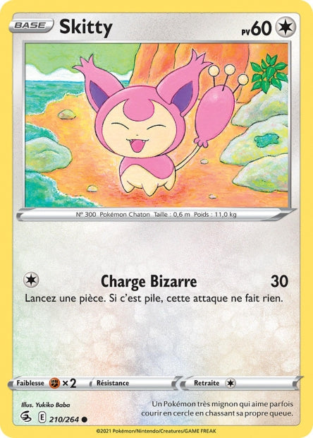 Carte Pokémon Skitty 210/264 FST EB08 LorenZone