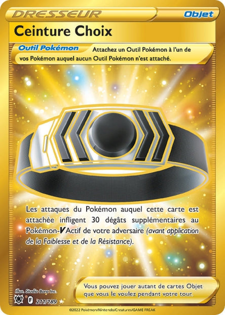 Carte Pokémon Ceinture Choix 211/189 ASR EB10 LorenZone