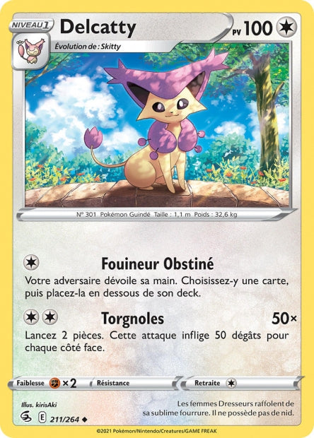 Carte Pokémon Delcatty 211/264 FST EB08 LorenZone