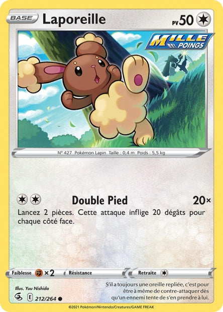 Carte Pokémon Laporeille 212/264 FST EB08 LorenZone