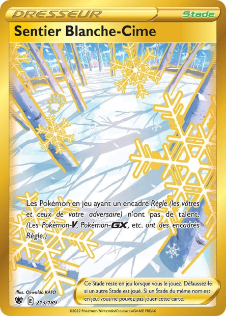 Carte Pokémon Sentier Blanche Cime 213/189 ASR EB10 LorenZone
