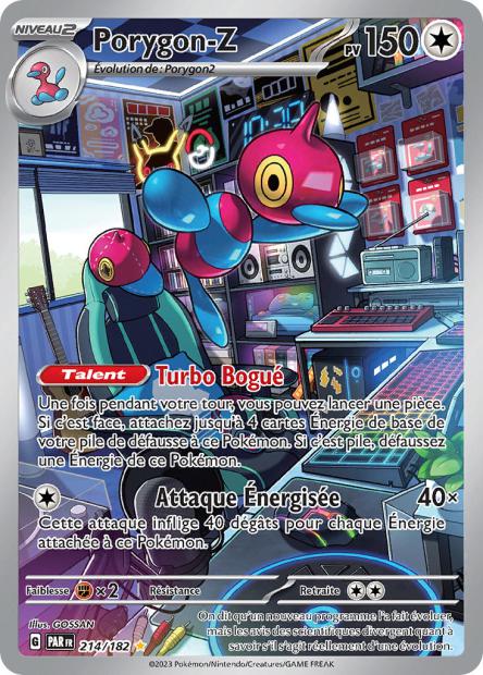 Carte Pokémon Porygon Z 214/182 PAR Faille Paradoxe EV04 Neuf FR LorenZone
