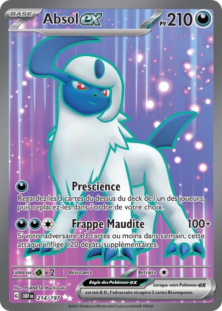 Carte Pokémon Absol EX 214/197 Flammes Obsidiennes EV03 LorenZone