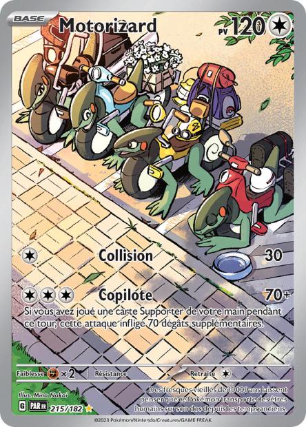 Carte Pokémon Motorizard 215/182 PAR Faille Paradoxe EV04 Neuf FR LorenZone