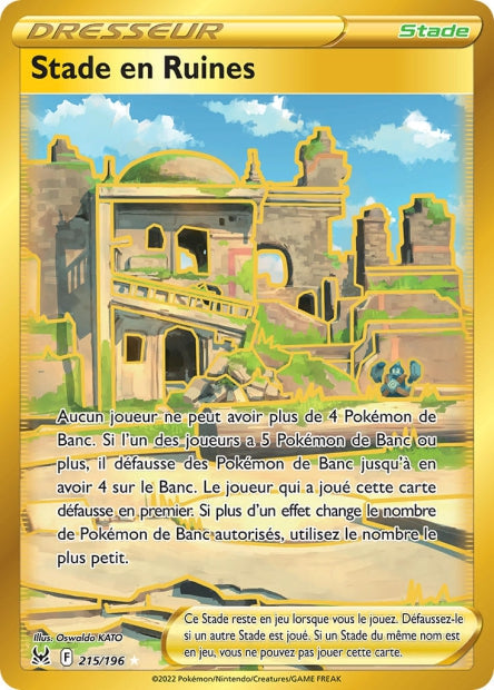 Carte Pokémon Stade en Ruines 215/196 LOR Origine Perdue EB11 Neuf FR LorenZone