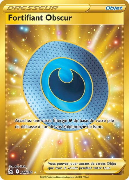 Carte Pokémon Fortifiant Obscur 216/196 LOR Origine Perdue EB11 Neuf FR LorenZone