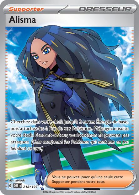 Carte Pokémon Alisma 218/197 Flammes Obsidiennes EV03 LorenZone