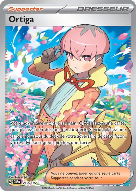 Carte Pokémon Ortiga 219/197 Flammes Obsidiennes EV03 LorenZone