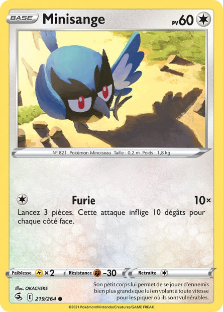 Carte Pokémon Minisange 219/264 FST EB08 LorenZone