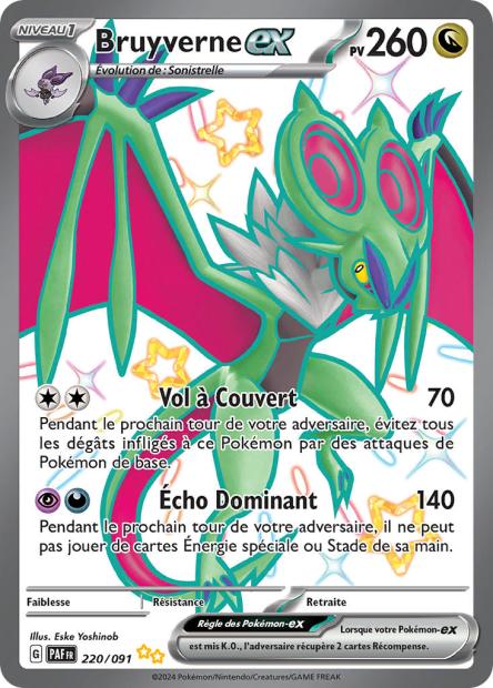 Carte Pokémon Bruyverne EX 220/091 Destinees de Palea EV4_5 LorenZone