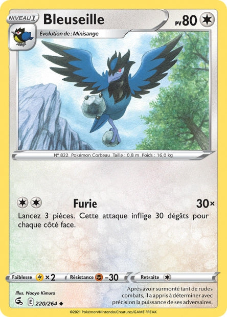 Carte Pokémon Bleuseille 220/264 FST EB08 LorenZone