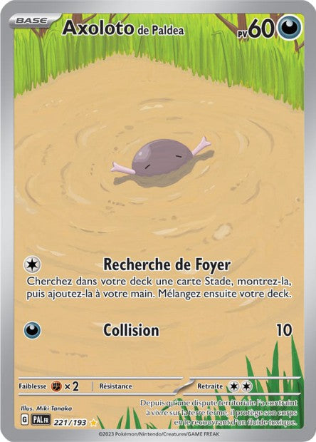 Carte Pokémon Axoloto de Paldea 221/193 PAL EV02 LorenZone