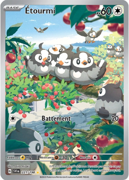 Carte Pokémon Étourmi 221/198 SV1 EV01 LorenZone
