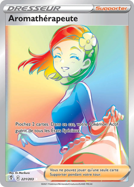 Carte Pokémon Aromathérapeute 221/203 EVS EB07 LorenZone