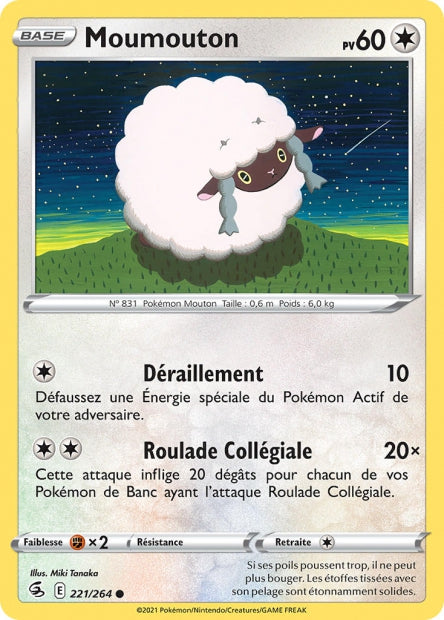 Carte Pokémon Moumouton 221/264 FST EB08 LorenZone