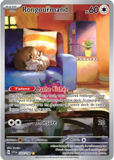 Carte Pokémon Rongourmand 222/198 SV1 EV01 LorenZone