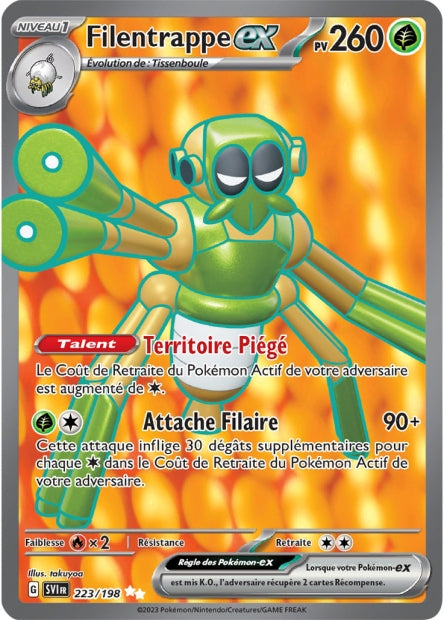 Carte Pokémon Filentrappe EX 223/198 SV1 EV01 LorenZone