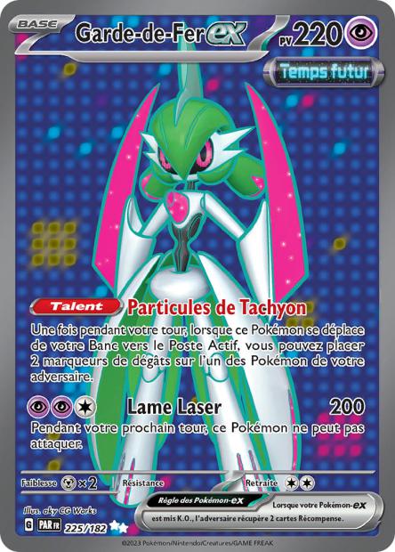 Carte Pokémon Garde de Fer EX 225/182 PAR Faille Paradoxe EV04 Neuf FR LorenZone
