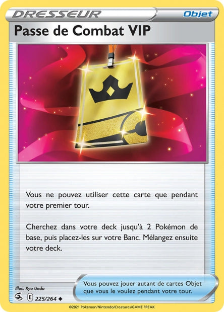 Carte Pokémon Passe de Combat VIP 225/264 FST EB08 LorenZone