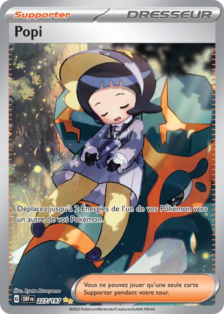 Carte Pokémon Popi 227/197 Flammes Obsidiennes EV03 LorenZone