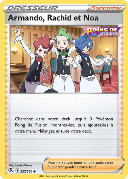 Carte Pokémon Armando, Rachid et Noa 227/264 FST EB08 LorenZone