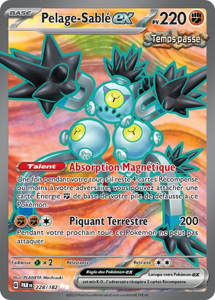 Carte Pokémon Pelage Sablé EX 228/182 PAR Faille Paradoxe EV04 Neuf FR LorenZone