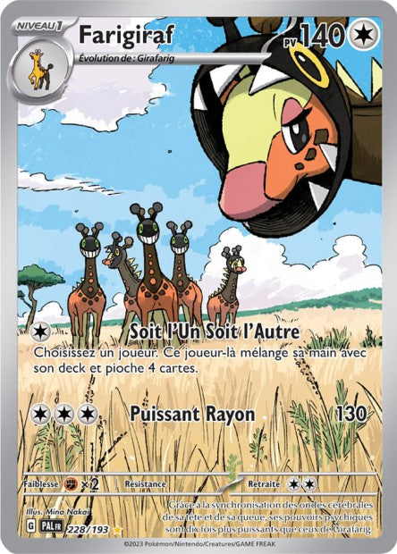 Carte Pokémon Farigiraf 228/193 PAL EV02 LorenZone