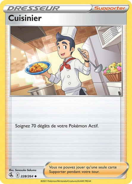 Carte Pokémon Cuisinier 228/264 FST EB08 LorenZone