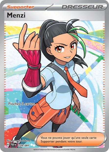 Carte Pokémon Menzi 229/091 Destinees de Palea EV4_5 LorenZone