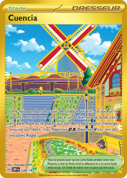 Carte Pokémon Cuencia 229/197 Flammes Obsidiennes EV03 LorenZone