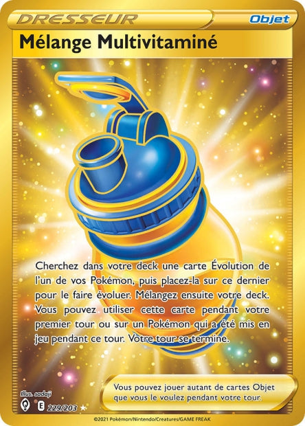 Carte Pokémon Mélange Multivitaminé 229/203 EVS EB07 LorenZone